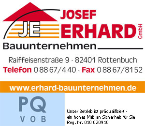 Logo Bauunternehmen Josef Erhard GmbH